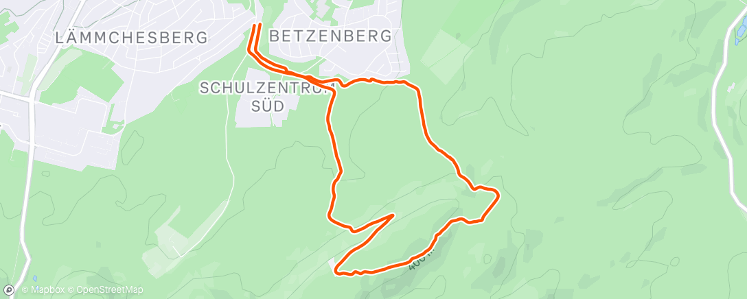 Map of the activity, Morning Mountain Bike Ride