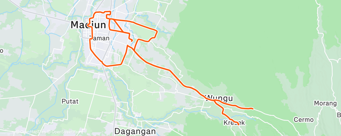 Map of the activity, Jenang DFP