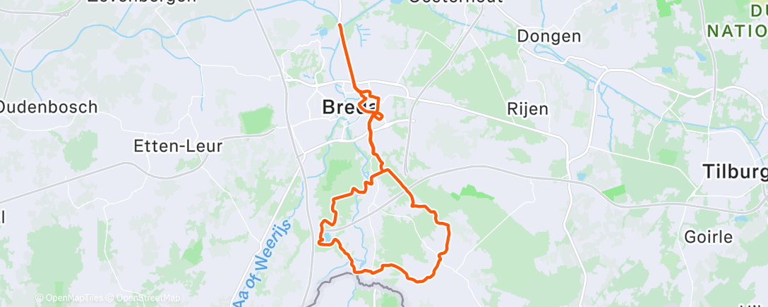 Map of the activity, Laatste rit van 2025