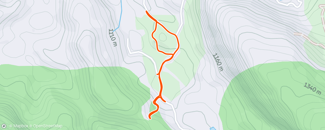 Map of the activity, Morning Run