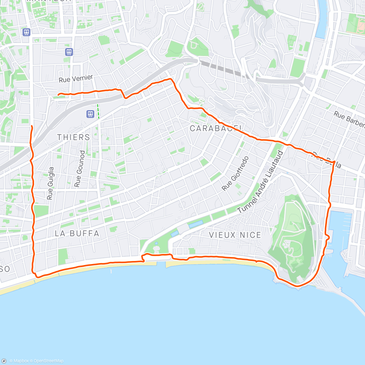 Map of the activity, Nice🇫🇷🥖