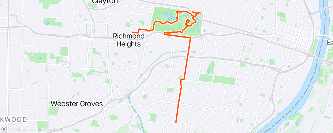 Map of the activity, Attreeciation ride