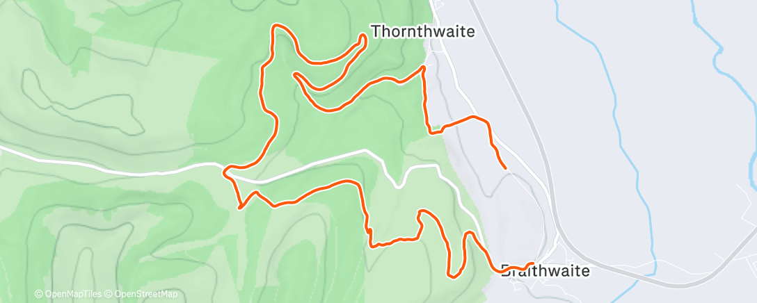 Map of the activity, Morning Run