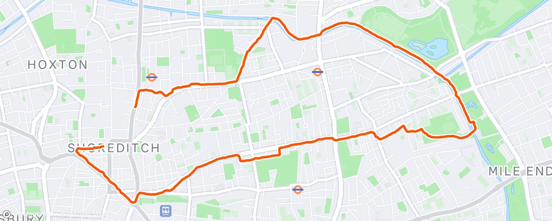 Map of the activity, Terrible route choice from Strava