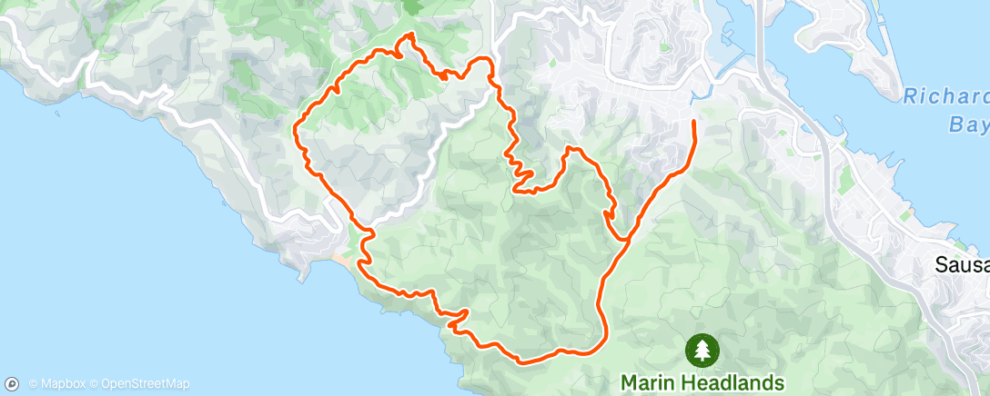 Map of the activity, Morning Run