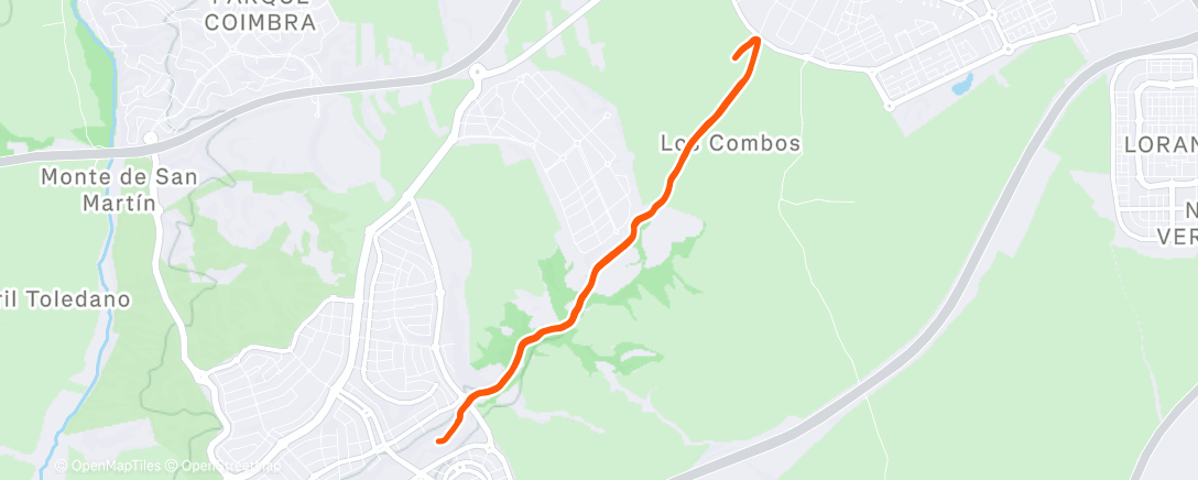 Карта физической активности (Carrera de mañana)