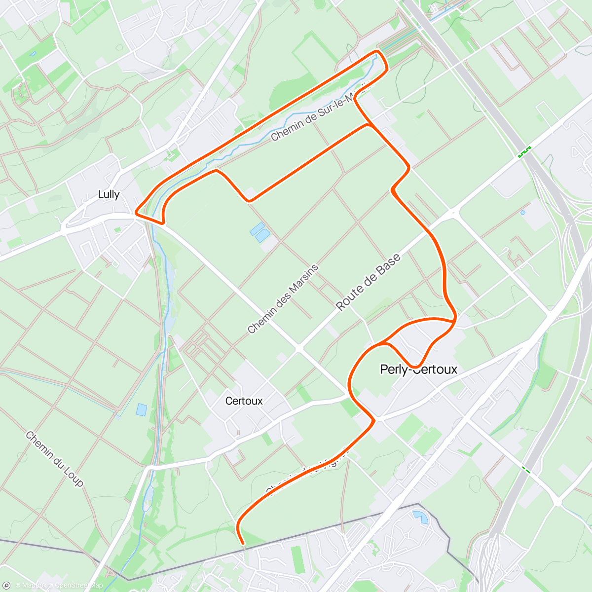 Map of the activity, Run with Noah