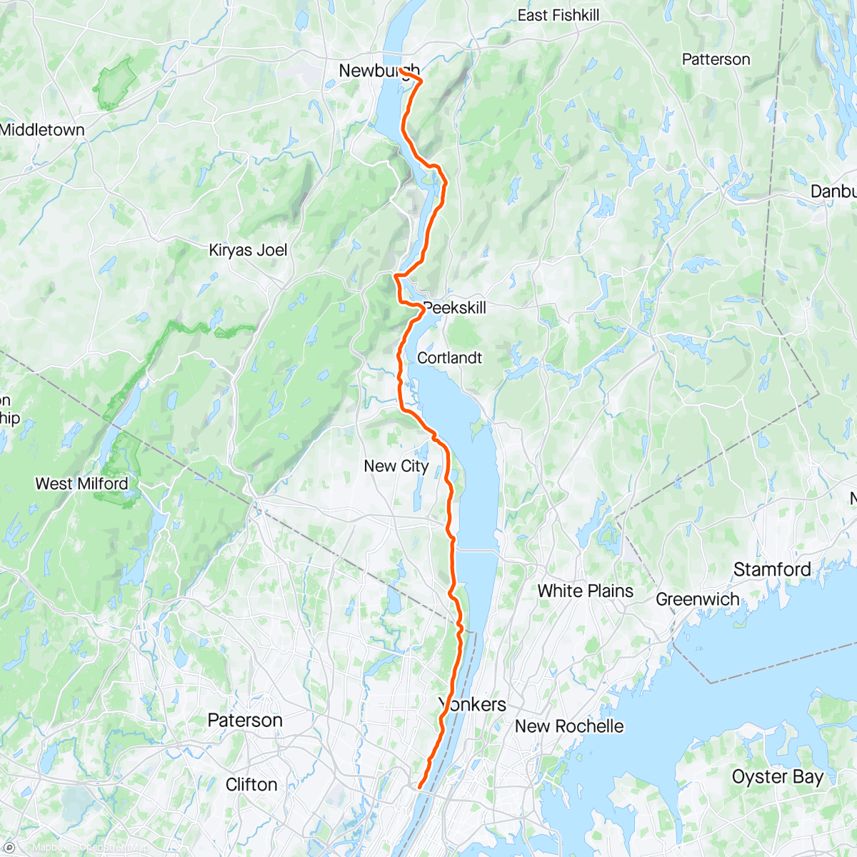 Map of the activity, Race Against The Sun pre-ride