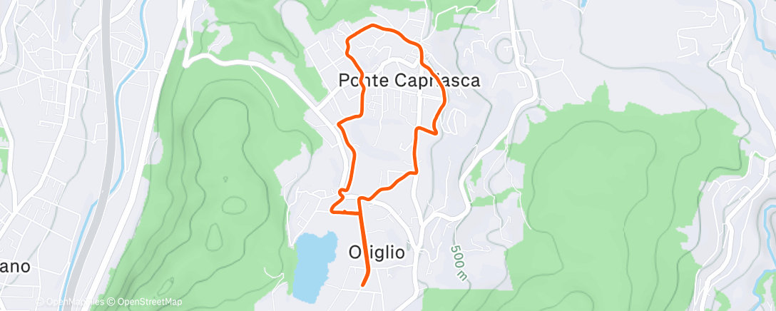 Карта физической активности (Corsa dell'ora di pranzo)