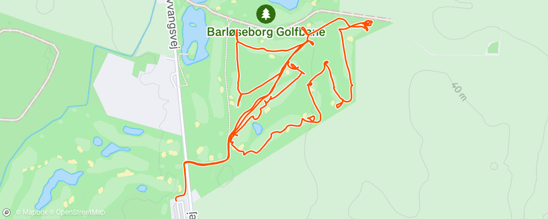 Map of the activity, Golf