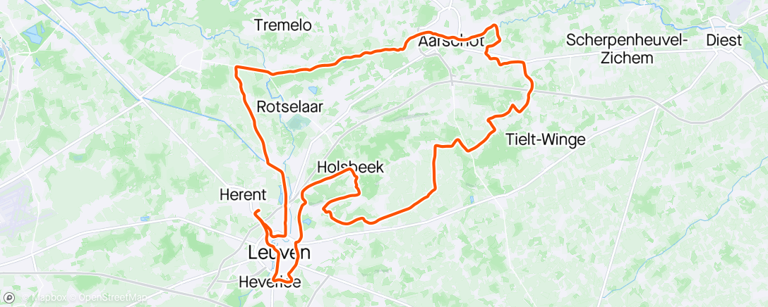 Map of the activity, Morning Ride mit 🦍 Tokke J💪