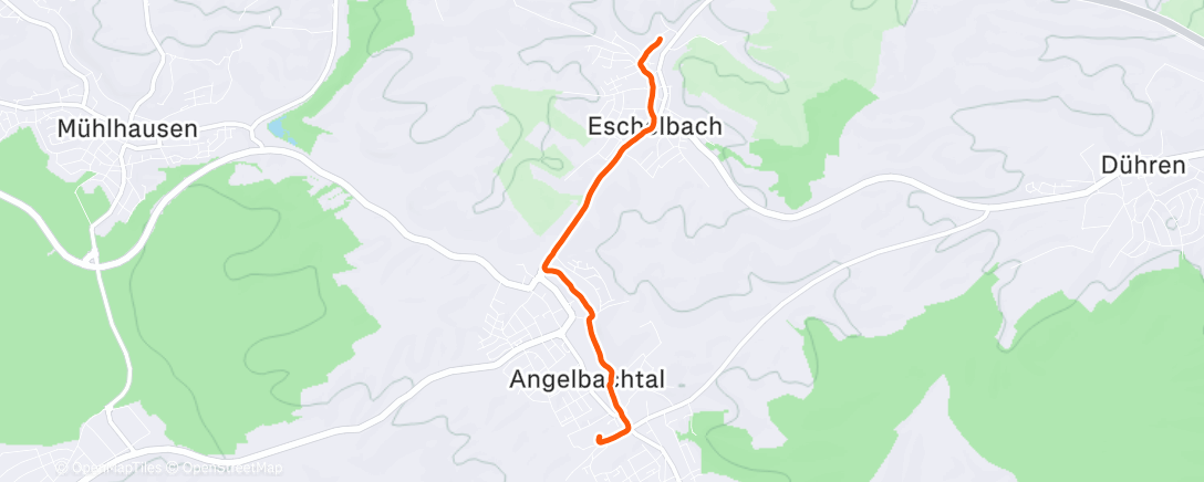 Map of the activity, Spaziergang am Nachmittag