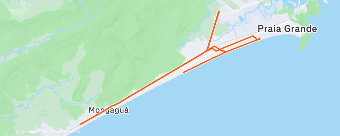 Map of the activity, Pedalada matinal