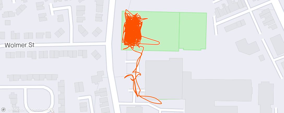 Map of the activity, Dads footy