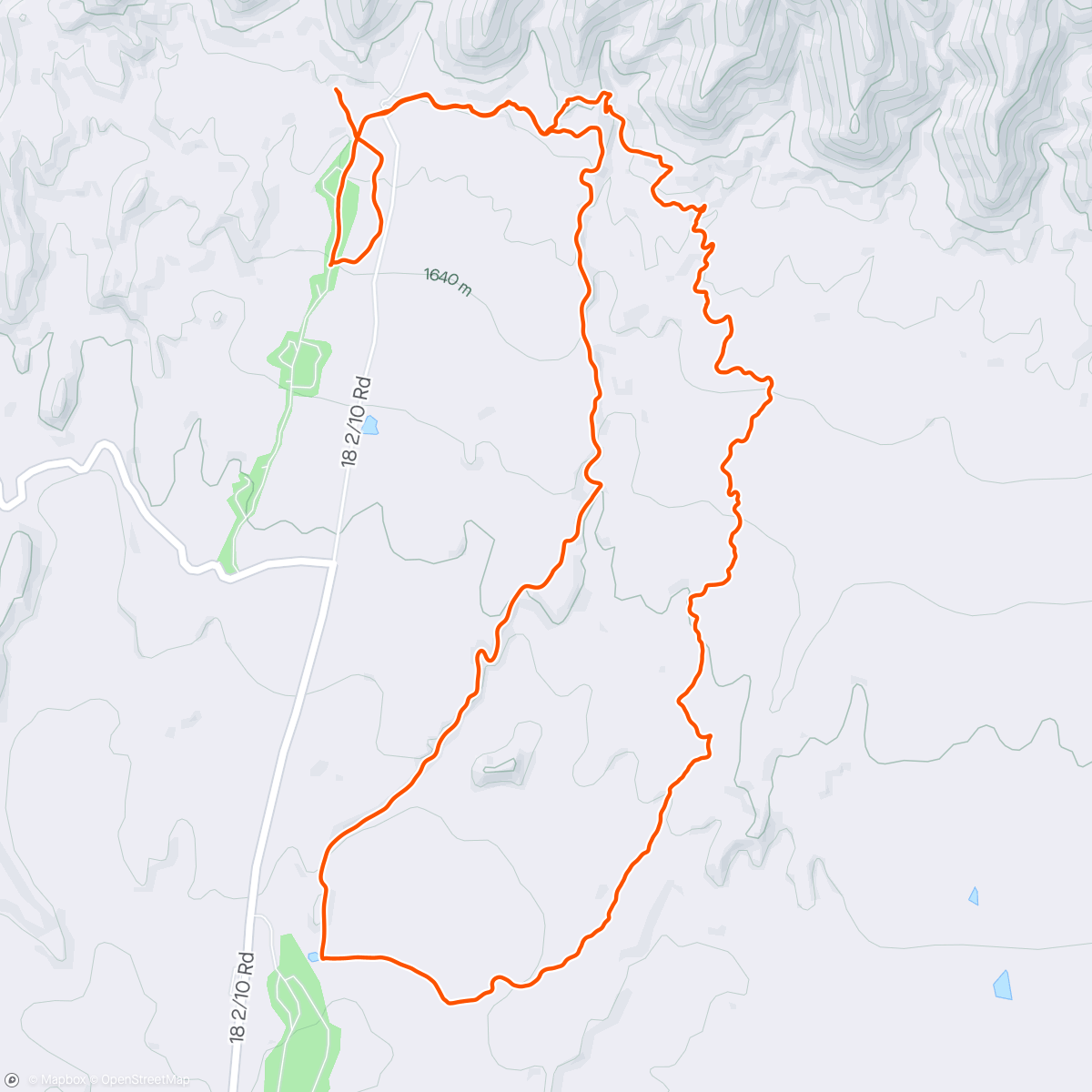 Map of the activity, New Fruita trails, round 2 (E.4 down and E.2 up)