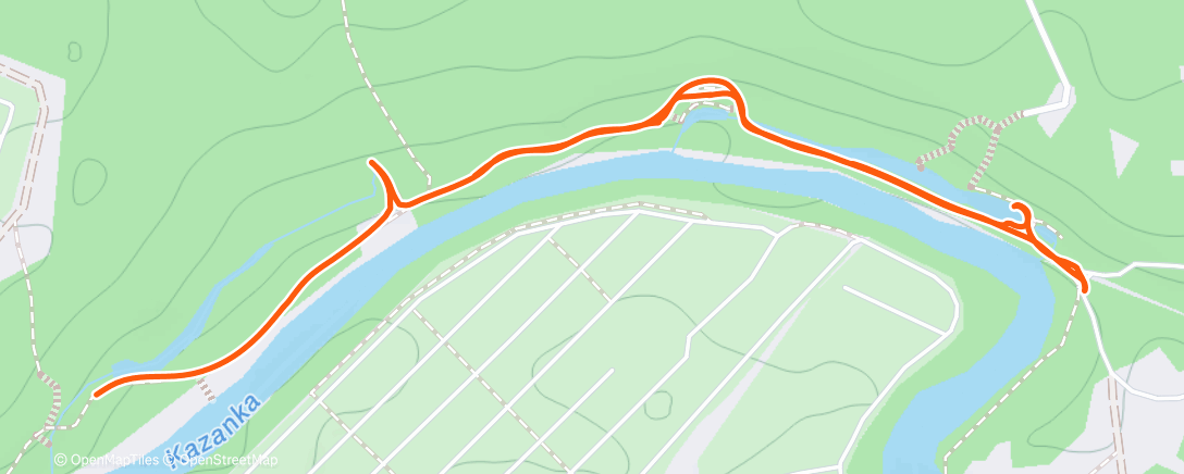 Map of the activity, Дневная прогулка