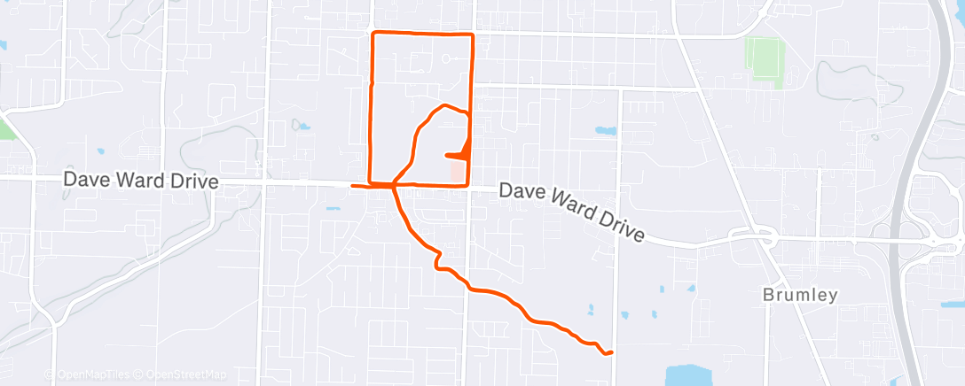 Map of the activity, Pacing Chelsea + Long Run