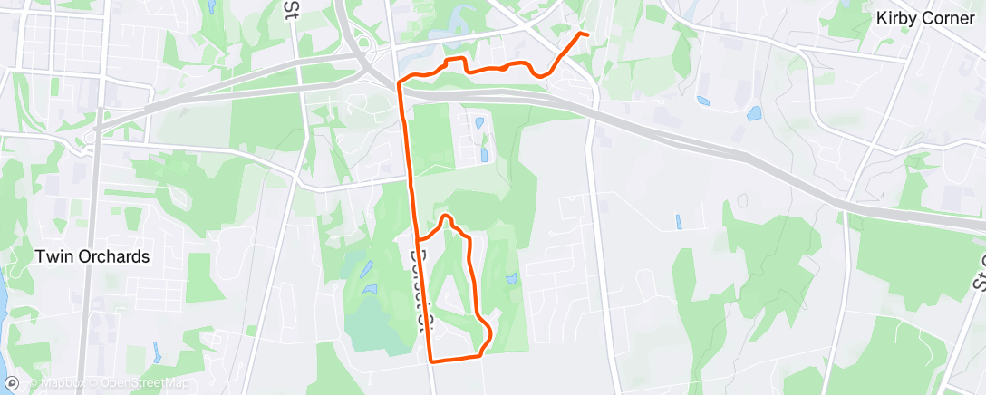 Map of the activity, Morning Run