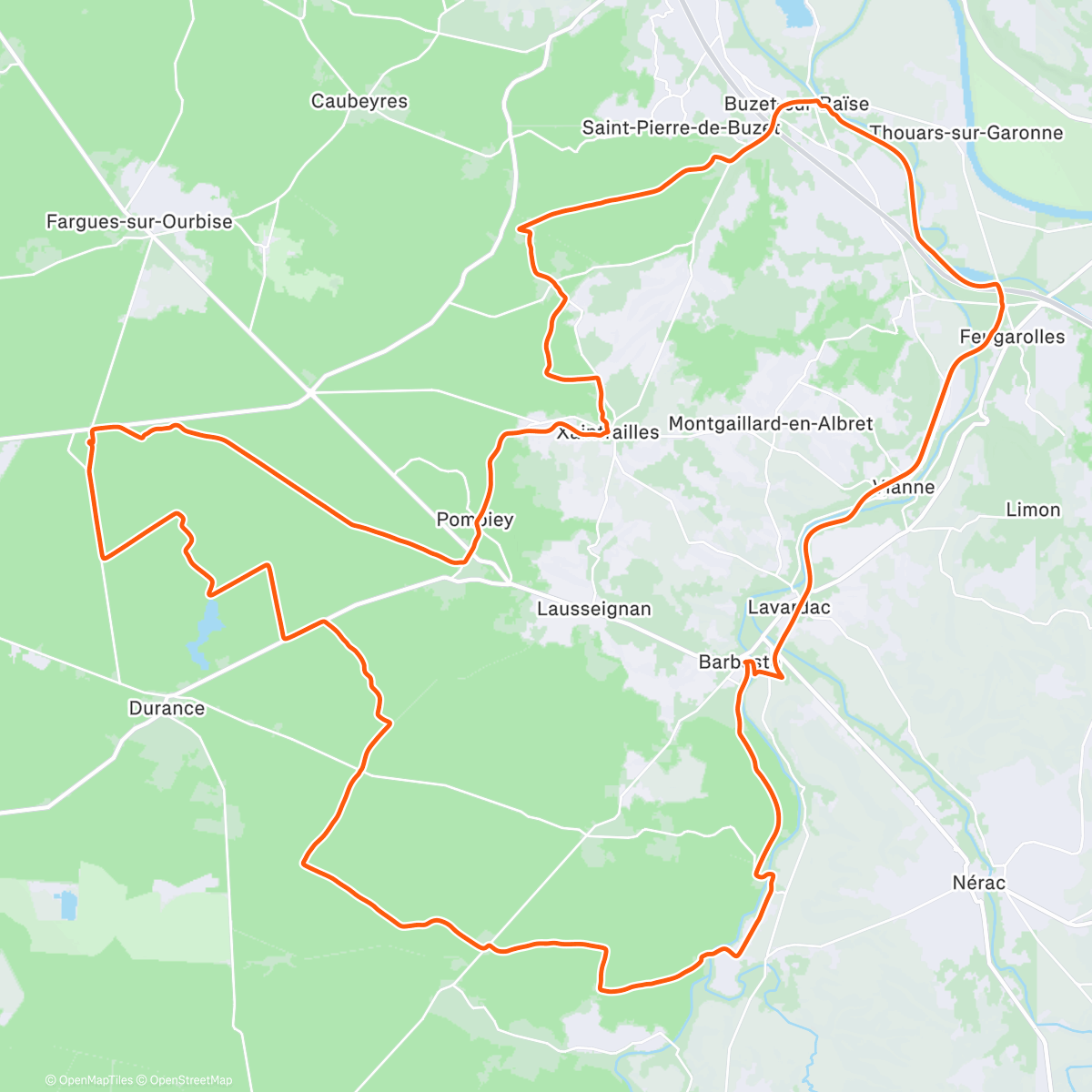 Map of the activity, Dernière sortie gravel de l'année 👌🌞