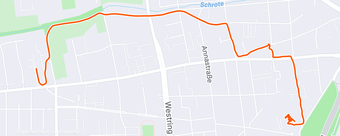 Map of the activity, Fahrt am Nachmittag