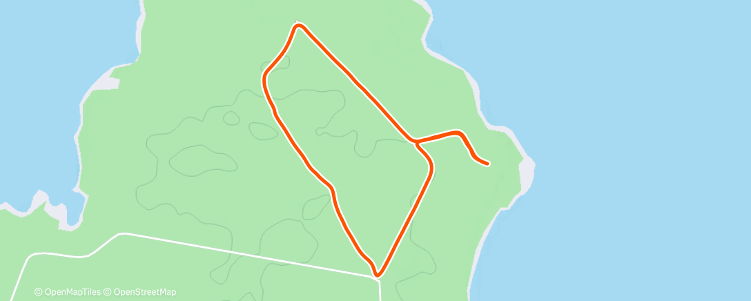 Map of the activity, Morning Hike