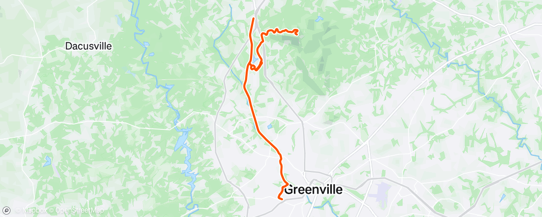 Map of the activity, Morning Ride