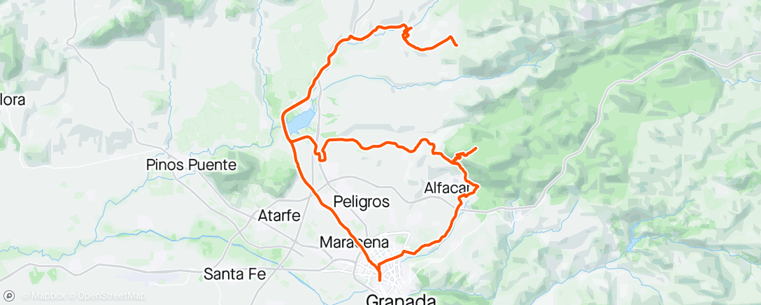 Map of the activity, Atalaya-Alfaguara