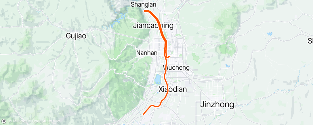 Map of the activity, 晨间骑行