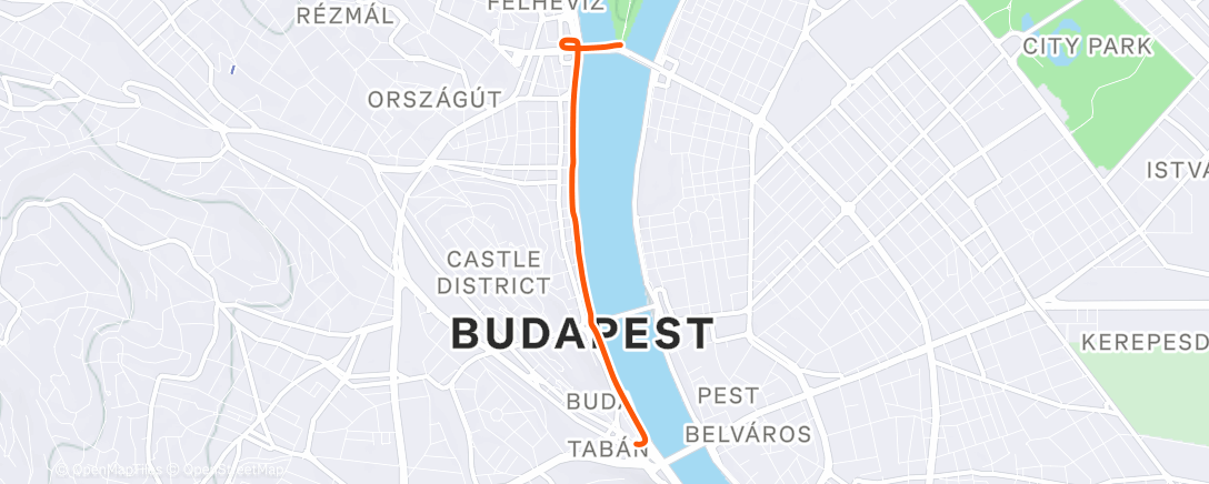 Карта физической активности (Evening Ride)