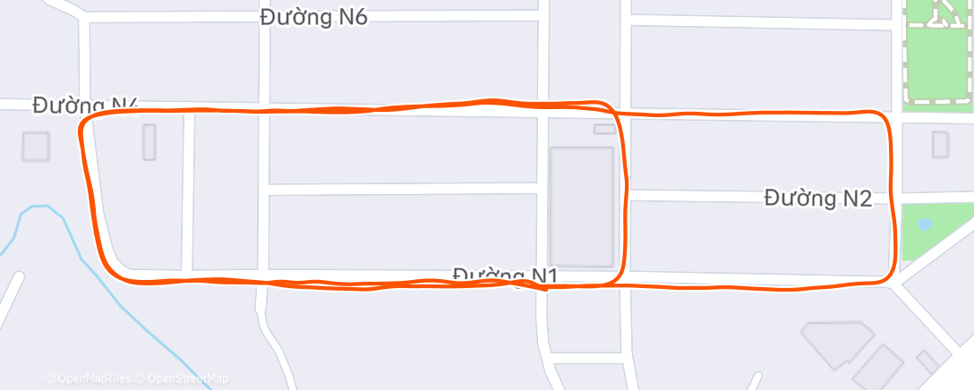 Map of the activity, Morning Run