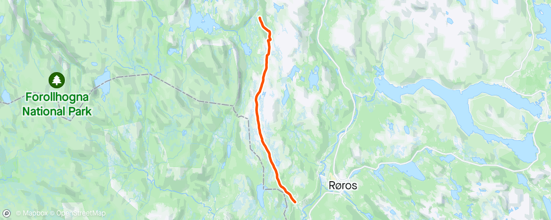 Map of the activity, Afternoon ski