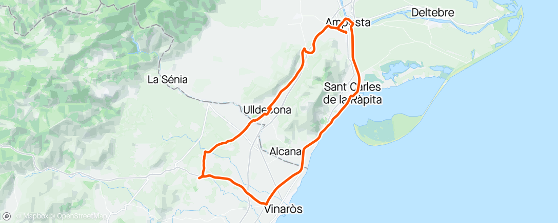 アクティビティ「Amposta/ St. Jordi 🌳」の地図
