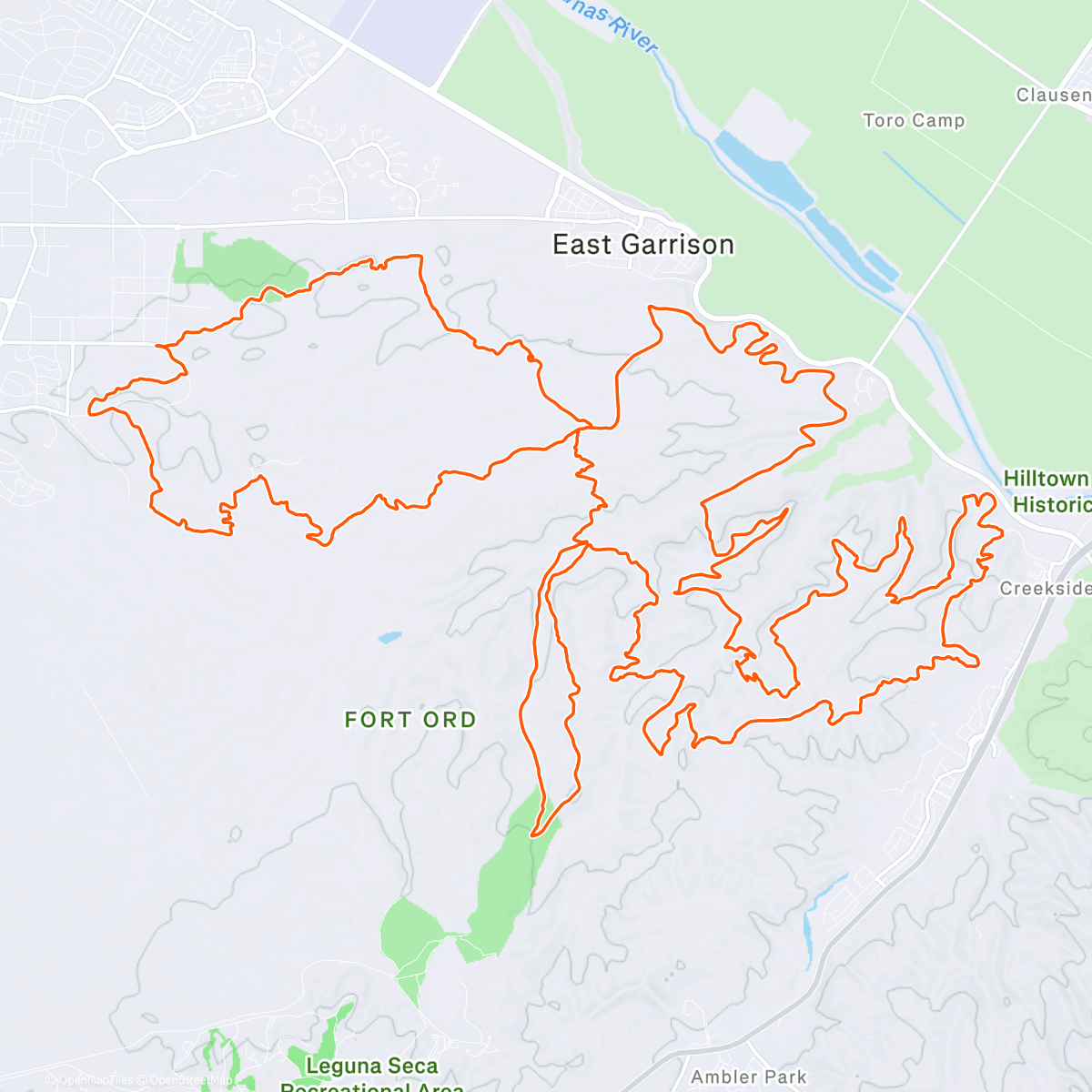 Map of the activity, Ord Between The Storms