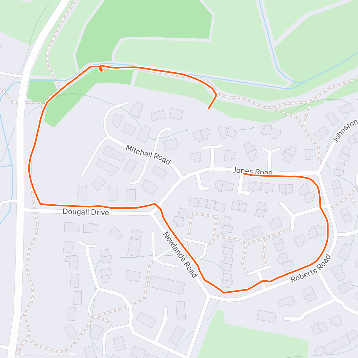 Map of the activity, 🐶 walk