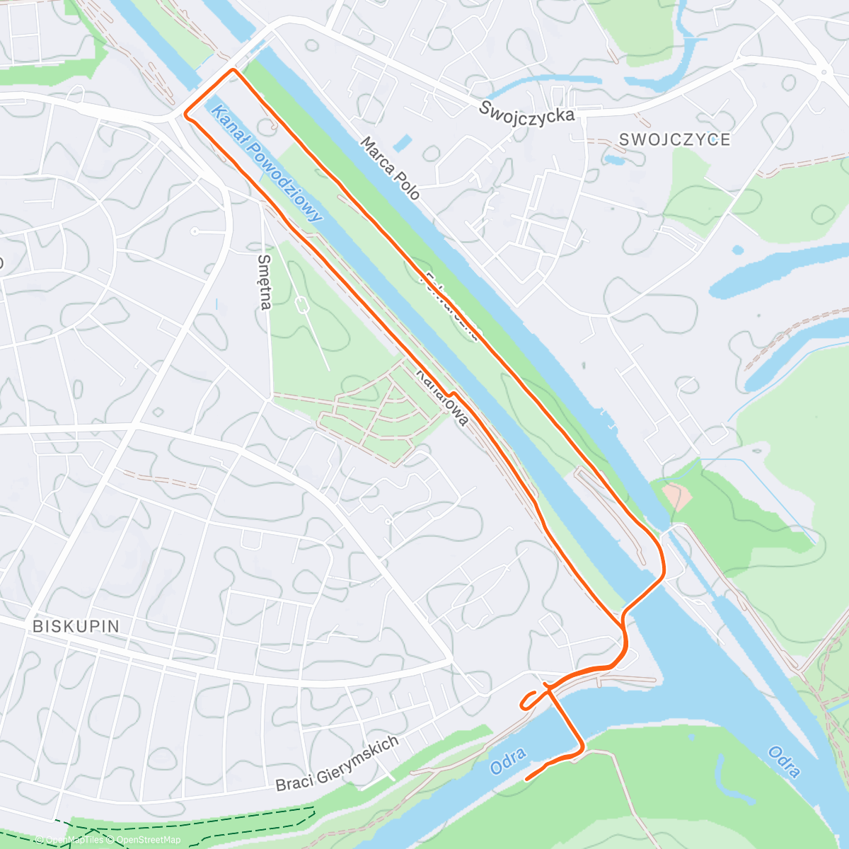 Карта физической активности (Morning Run)