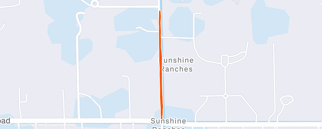 Map of the activity, Morning Run