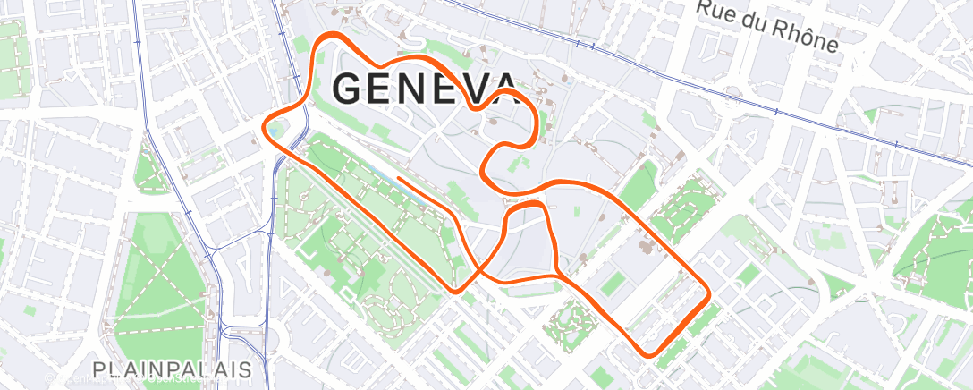 Map of the activity, Course de l’Escalade 2025
