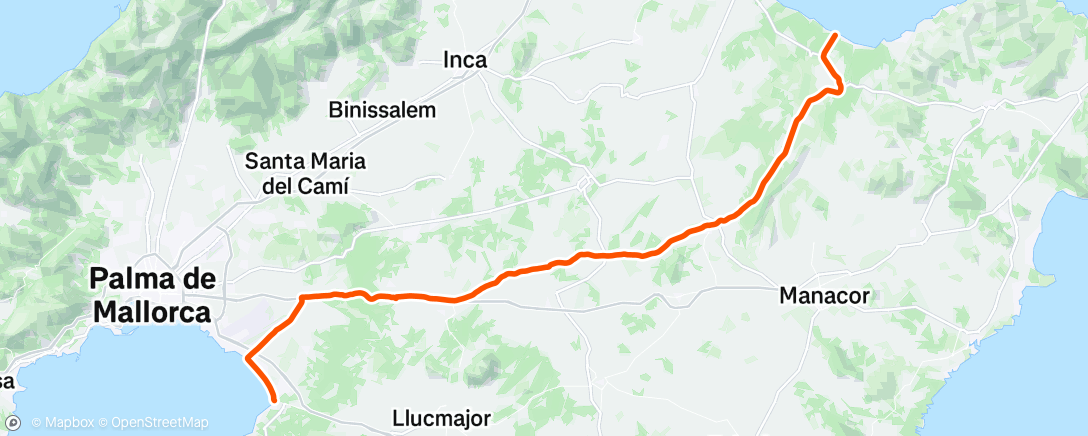 Map of the activity, Morning Ride