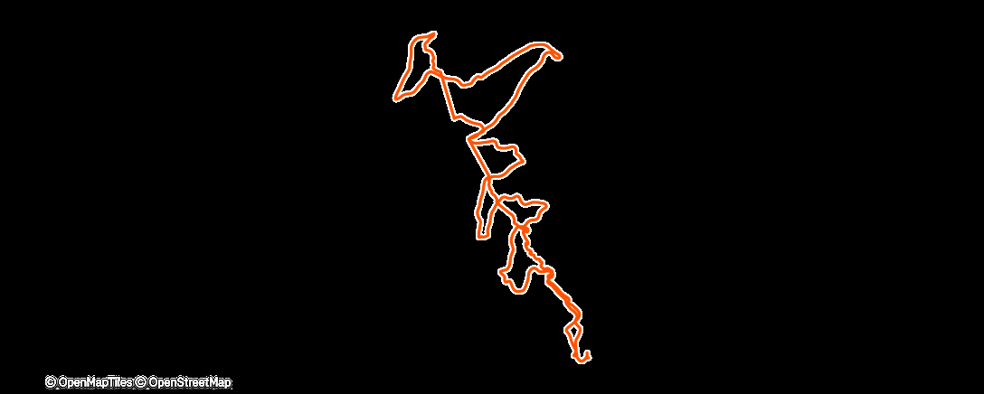 Map of the activity, Durchs Felsenmeer