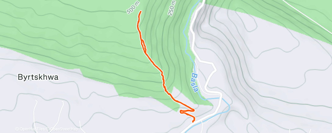 Map of the activity, Трейлраннинг (после обеда)