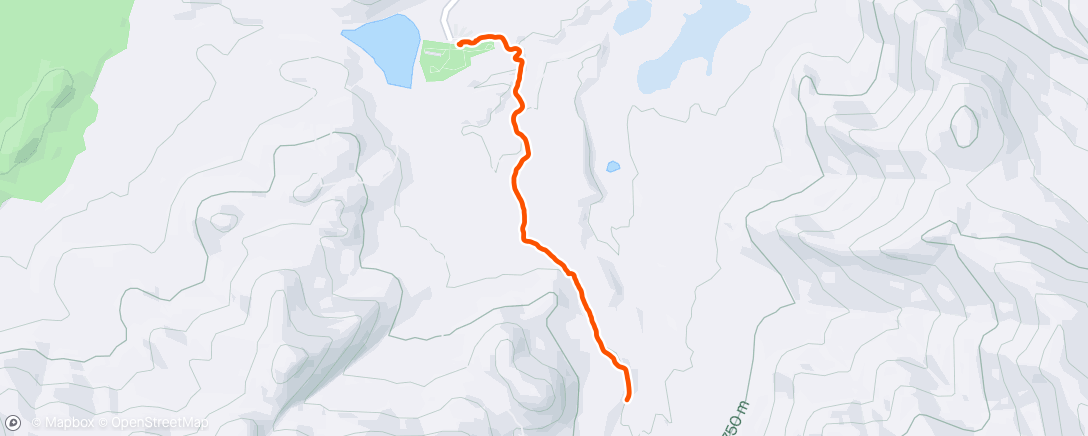 Map of the activity, Afternoon Hike