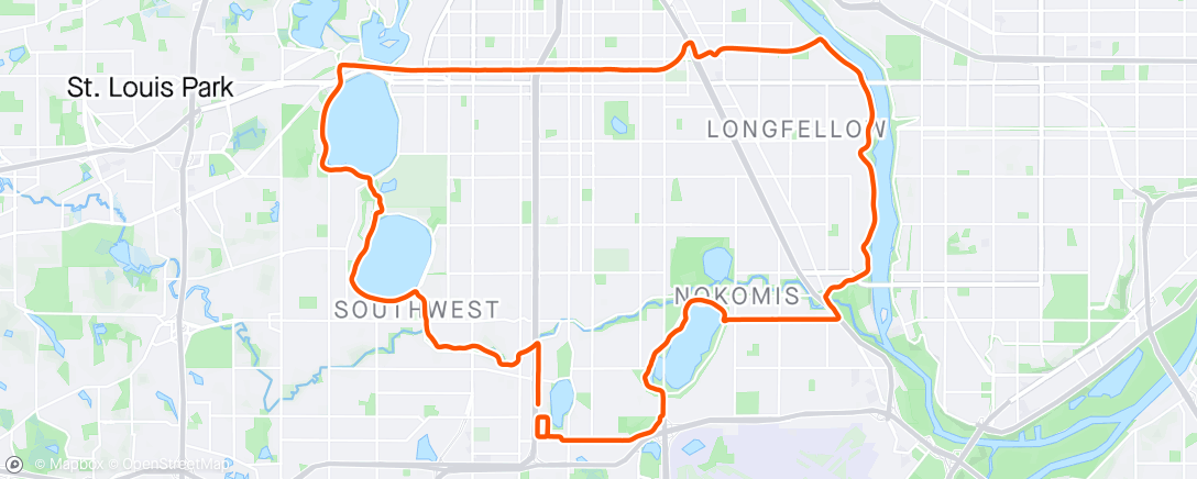 Map of the activity, Morning Ride