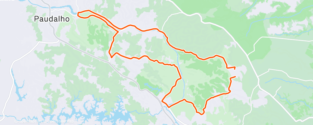 Map of the activity, Afternoon Ride