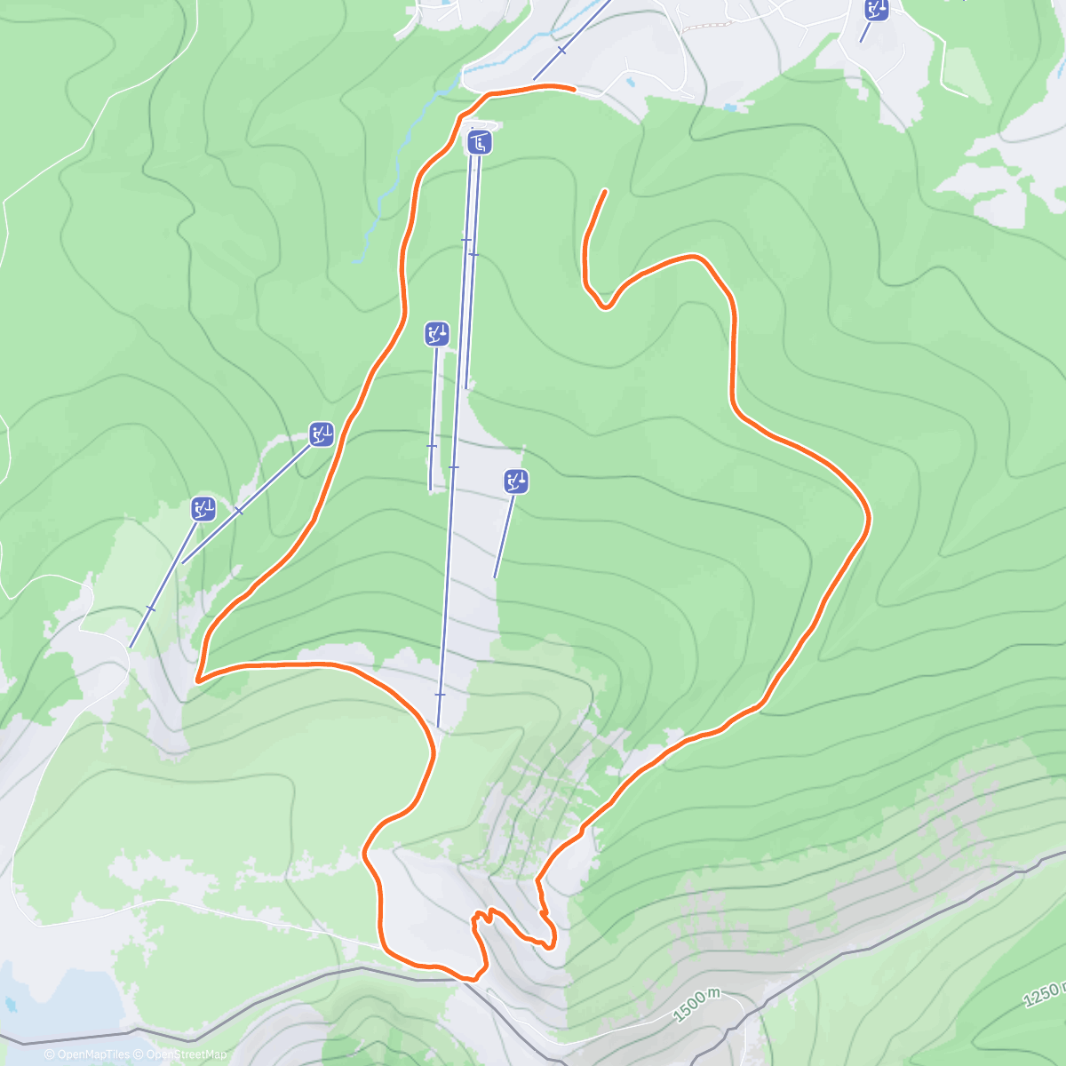 Карта физической активности (Lunch Hike)