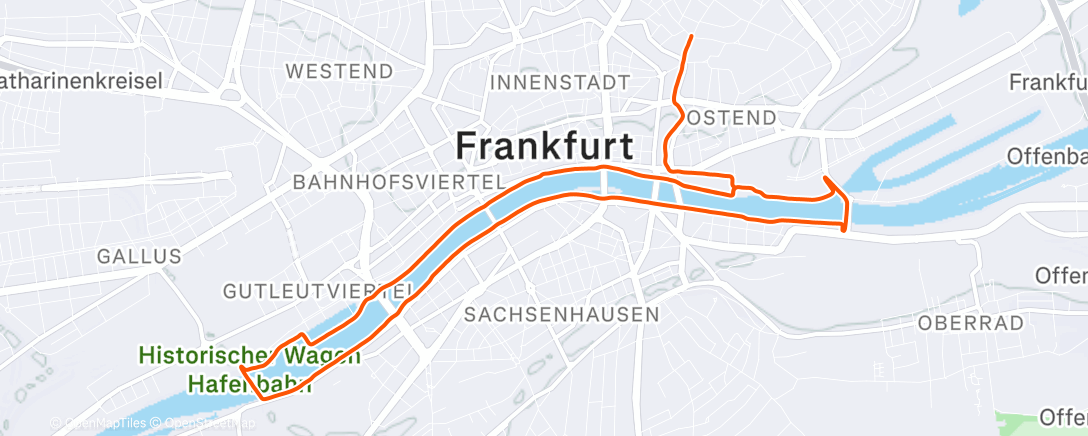 Карта физической активности (Frankfurter Runde easy)