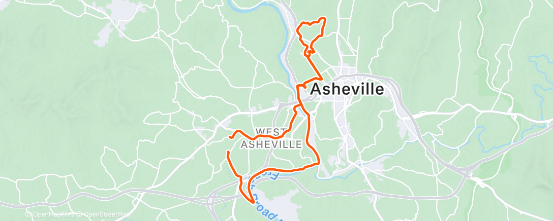 Map of the activity, Afternoon Ride