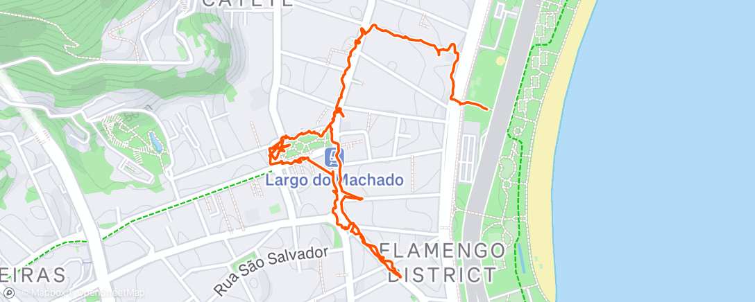 Map of the activity, A passeggio per Rio