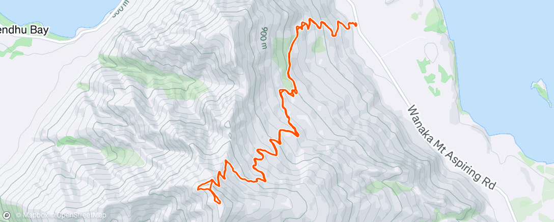 Map of the activity, Afternoon Run