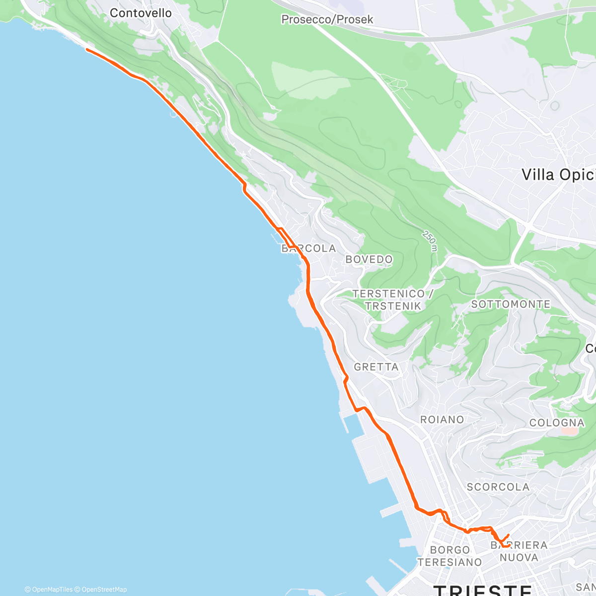 Map of the activity, Running tourism is my favorite kind of workout