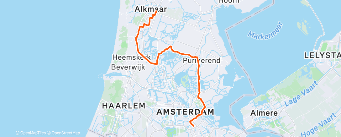 Mapa da atividade, Het werd weer koud. Wel prachtig